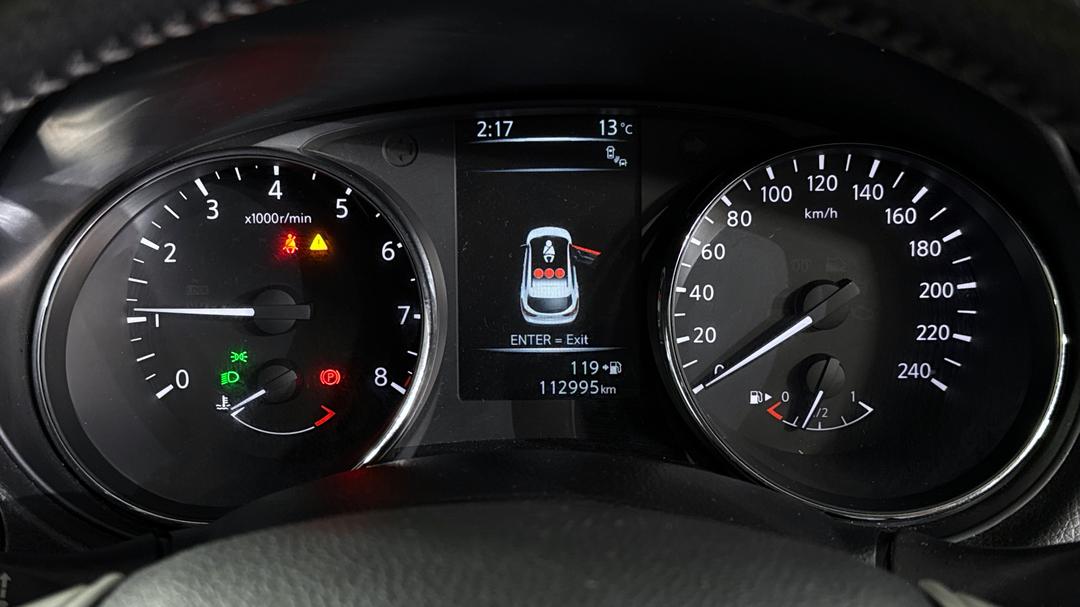 2017 Nissan Qashqai Ti, Manual, 112995 km, Odometer View