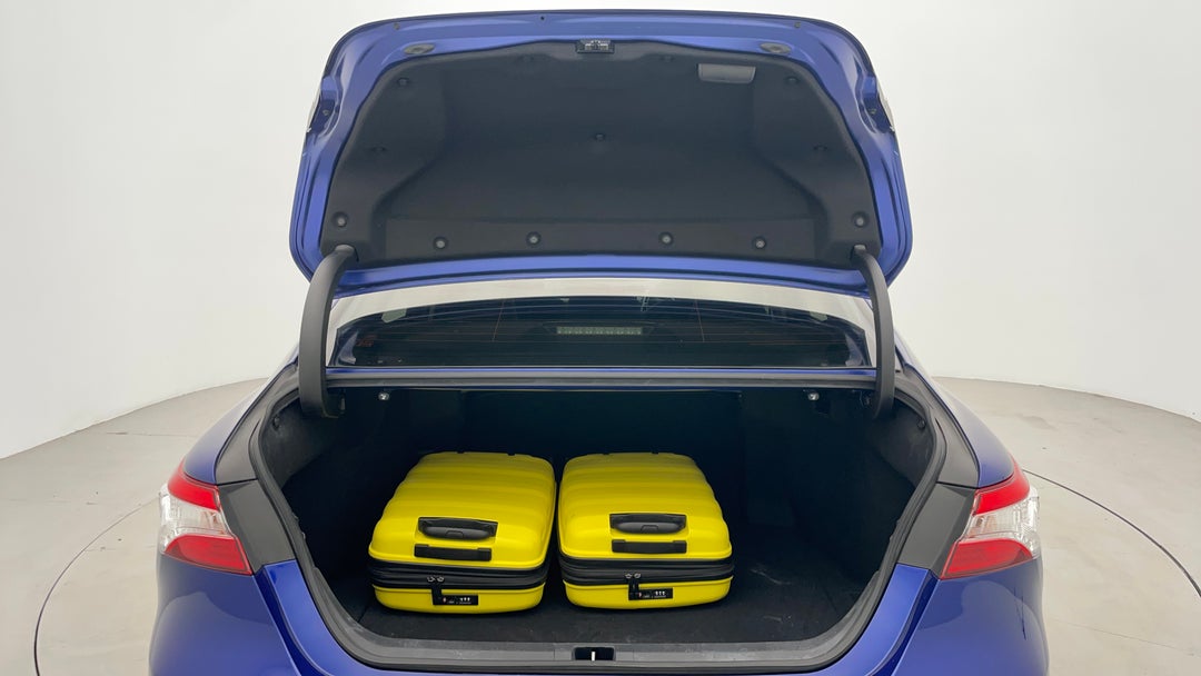 Boot Inside View with Luggage