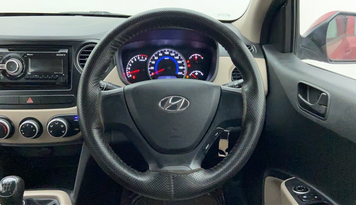 2017 Hyundai Grand i10 MAGNA 1.2 KAPPA VTVT, Petrol, Manual, 17,996 km, Steering Wheel Close Up