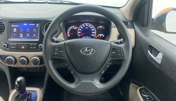 2017 Hyundai Grand i10 SPORTZ (O) AT 1.2 KAPPA VTVT, Petrol, Automatic, 23,270 km, Steering Wheel Close Up