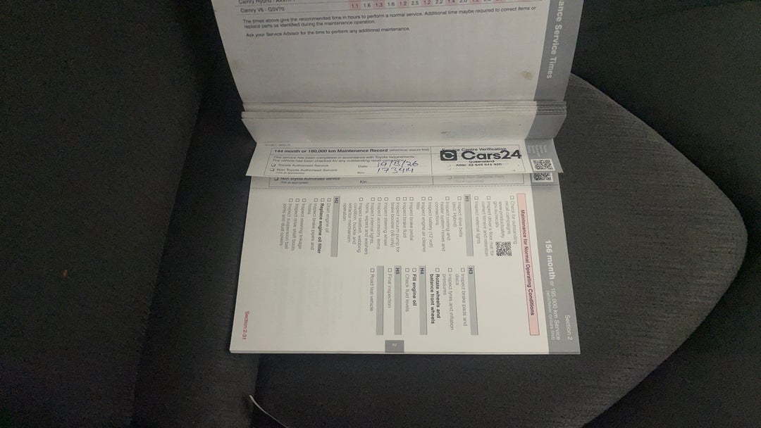 2018 Toyota Camry Ascent Hybrid, Automatic, 173422 km, Service History