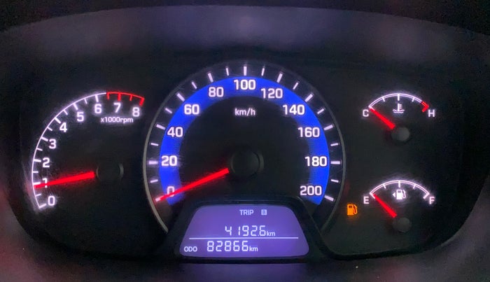 2014 Hyundai Xcent BASE 1.2, Petrol, Manual, 82,866 km, Odometer Image
