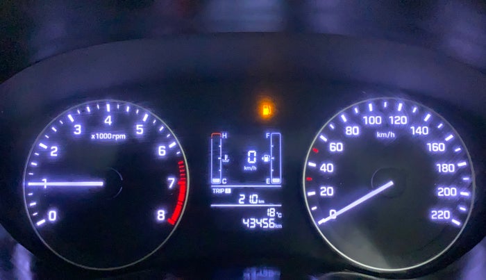 2017 Hyundai Elite i20 SPORTZ 1.2, Petrol, Manual, 43,456 km, Odometer Image