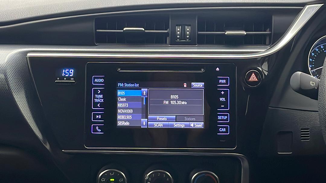 2016 Toyota Corolla Ascent, Automatic, 44429 km, Infotainment System