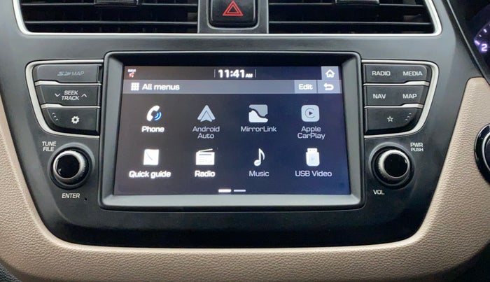 2018 Hyundai Elite i20 ASTA 1.2 (O), Petrol, Manual, 26,694 km, Infotainment System