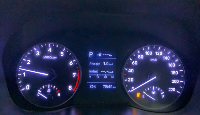 2017 Hyundai Verna 1.6 VTVT SX (O) AT, Petrol, Automatic, 70,680 km, Odometer Image