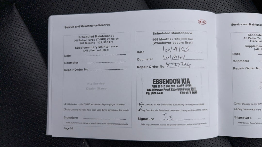 2016 Kia Cerato Si, Automatic, 106695 km, Service History