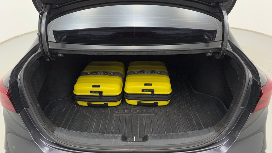 Boot Inside View with Luggage