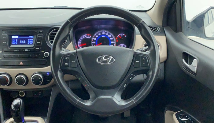 2016 Hyundai Grand i10 1.2 ASTA (O) AT, Petrol, Automatic, 77,961 km, Steering Wheel Close-up