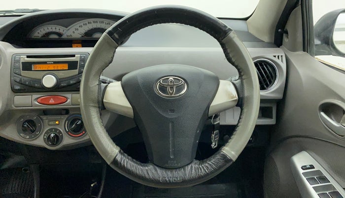 2011 Toyota Etios V, Petrol, Manual, 47,313 km, Steering Wheel Close Up