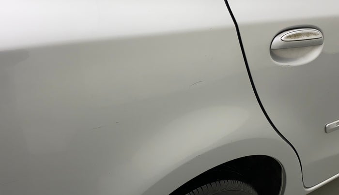 2011 Toyota Etios V, Petrol, Manual, 47,131 km, Right quarter panel - Minor scratches