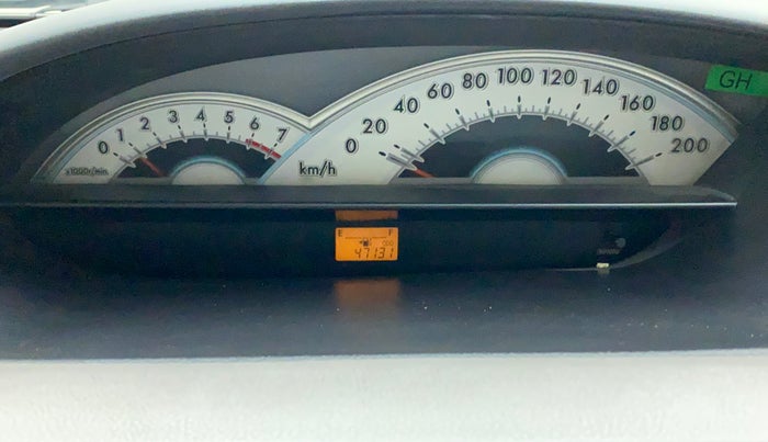 2011 Toyota Etios V, Petrol, Manual, 47,313 km, Odometer Image