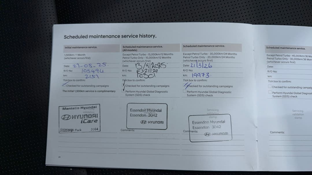 2025 Hyundai Santa Fe Calligraphy Hev (7 Seat) (blk), Automatic, 26263 km, Service History