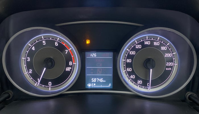 2017 Maruti Dzire VXI, CNG, Manual, 58,746 km, Odometer Image