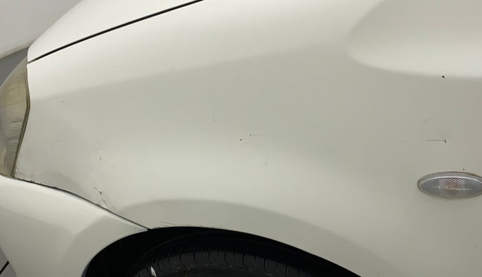 2011 Toyota Etios G, Petrol, Manual, 80,532 km, Left fender - Slightly dented