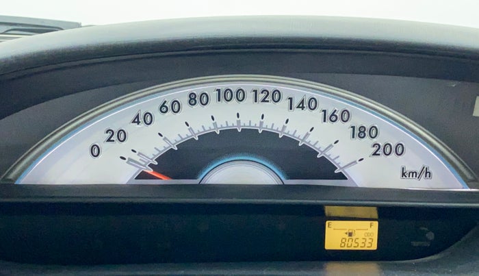 2011 Toyota Etios G, Petrol, Manual, 80,532 km, Odometer Image