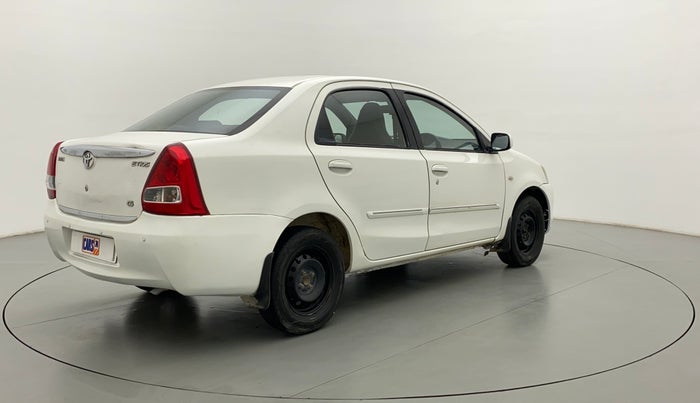 2011 Toyota Etios G, Petrol, Manual, 80,532 km, Right Back Diagonal