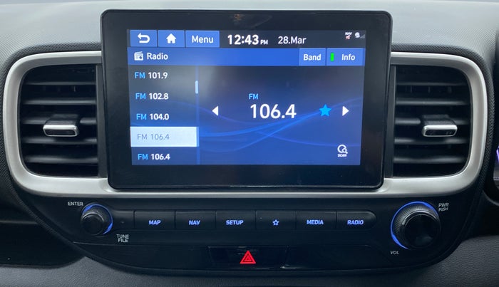 2019 Hyundai VENUE SX PLUS 1.0 TURBO DCT, Petrol, Automatic, 54,502 km, Infotainment System