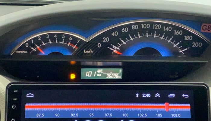 2015 Toyota Etios Liva G, CNG, Manual, 36,339 km, Odometer Image