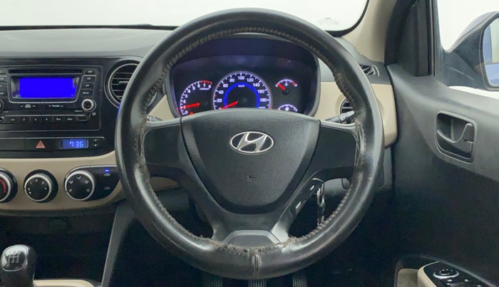 2015 Hyundai Grand i10 MAGNA 1.2 KAPPA VTVT, Petrol, Manual, 66,563 km, Steering Wheel Close Up