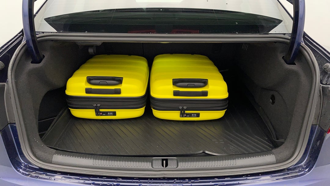 Boot Inside View with Luggage