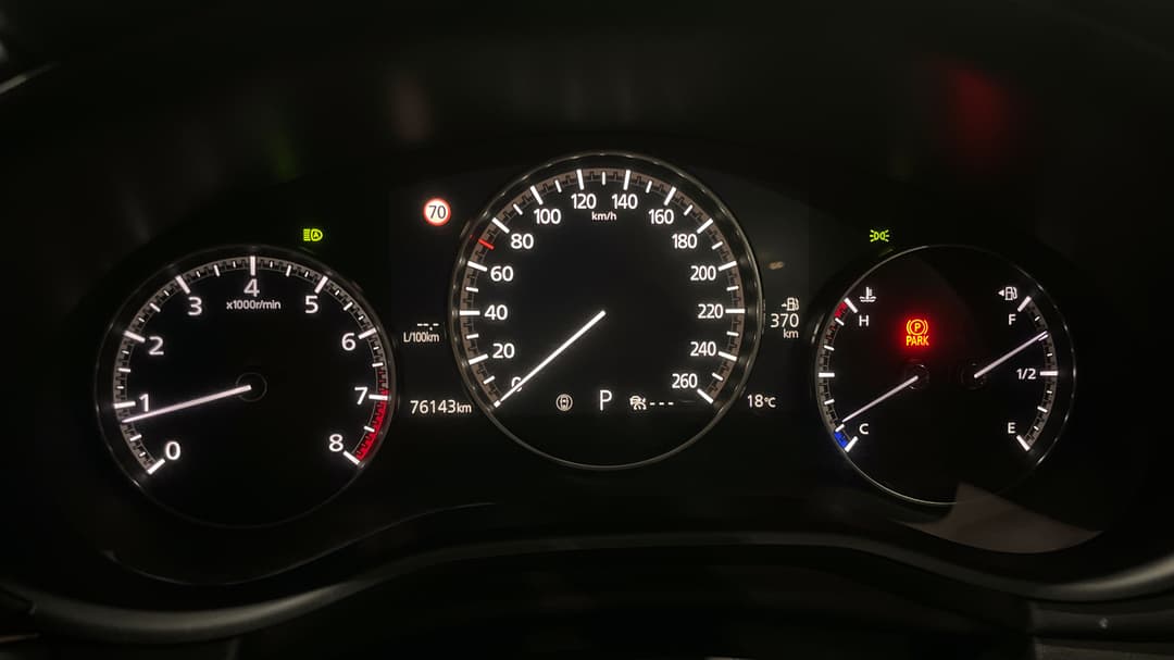 2020 Mazda Mazda3 G20 Touring, Automatic, 76143 km, Odometer View