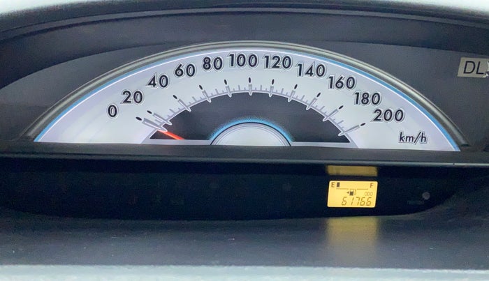 2012 Toyota Etios Liva GD, Diesel, Manual, 61,797 km, Odometer View