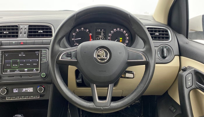 2018 Skoda Rapid AMBITION 1.6 MPFI AT, Petrol, Automatic, 17,549 km, Steering Wheel Close Up
