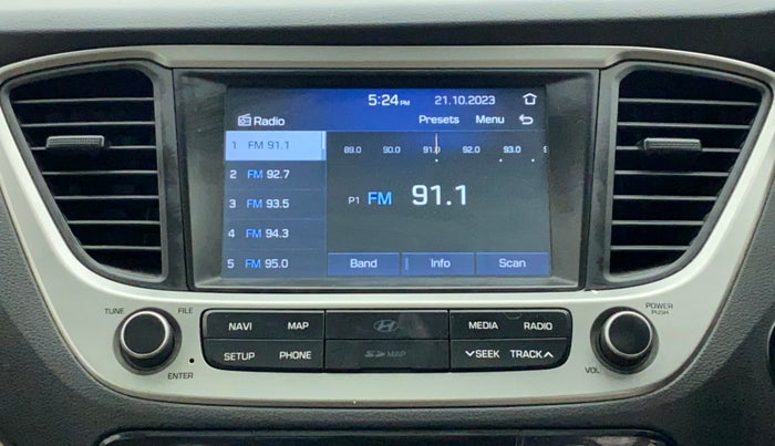 2019 Hyundai Verna 1.6 VTVT SX (O) AT, Petrol, Automatic, 57,538 km, Infotainment System
