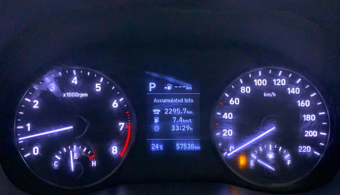 2019 Hyundai Verna 1.6 VTVT SX (O) AT, Petrol, Automatic, 57,538 km, Odometer Image