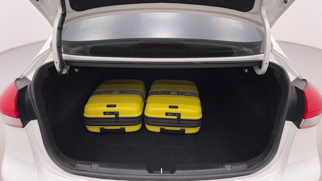 Boot Inside View with Luggage