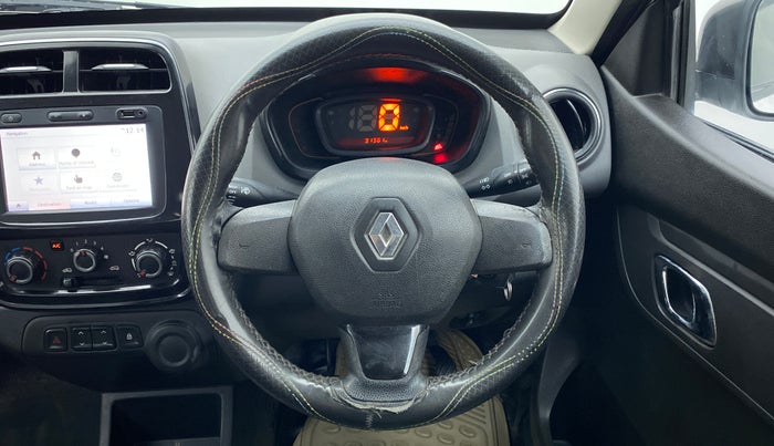 2018 Renault Kwid 1.0 RXT Opt, Petrol, Manual, 31,610 km, Steering Wheel Close Up