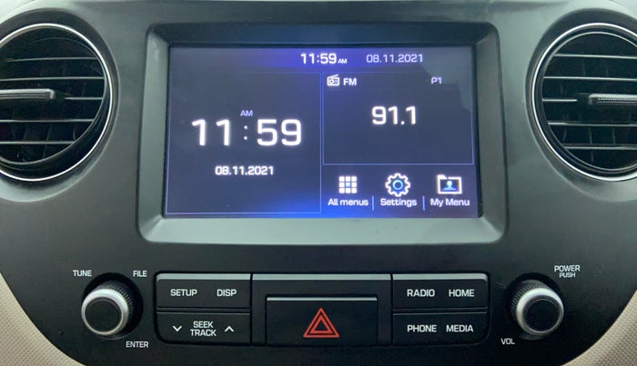 2019 Hyundai Grand i10 SPORTZ 1.2 KAPPA VTVT, Petrol, Manual, 12,540 km, Infotainment System