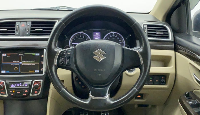 2017 Maruti Ciaz ALPHA 1.4 VVT, Petrol, Manual, 70,864 km, Steering Wheel Close Up