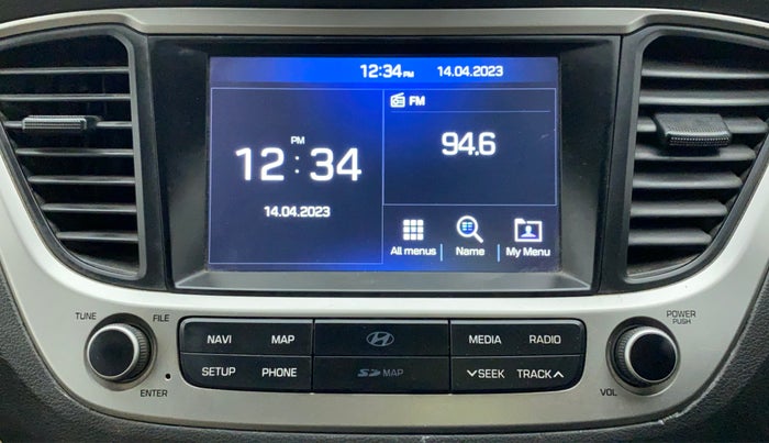 2018 Hyundai Verna 1.6 VTVT SX (O) AT, Petrol, Automatic, 95,612 km, Infotainment System