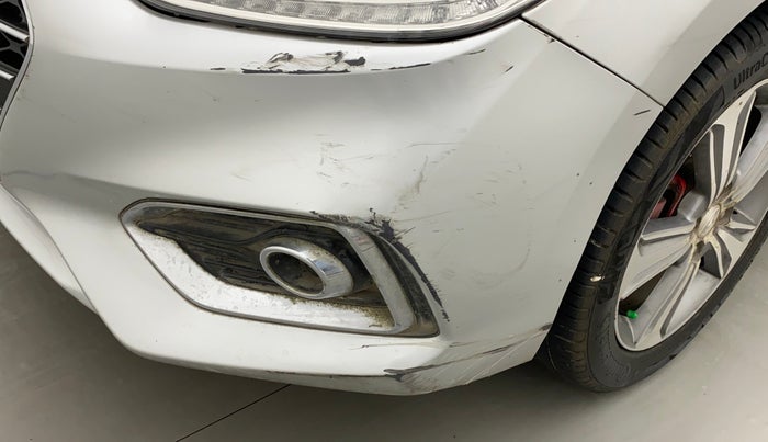 2018 Hyundai Verna 1.6 VTVT SX (O) AT, Petrol, Automatic, 95,612 km, Front bumper - Minor scratches