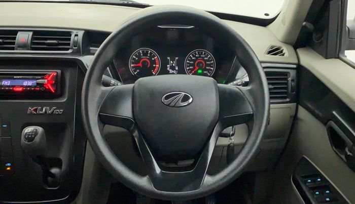 2016 Mahindra Kuv100 K4 PLUS 6 STR, Petrol, Manual, 33,431 km, Steering Wheel Close Up