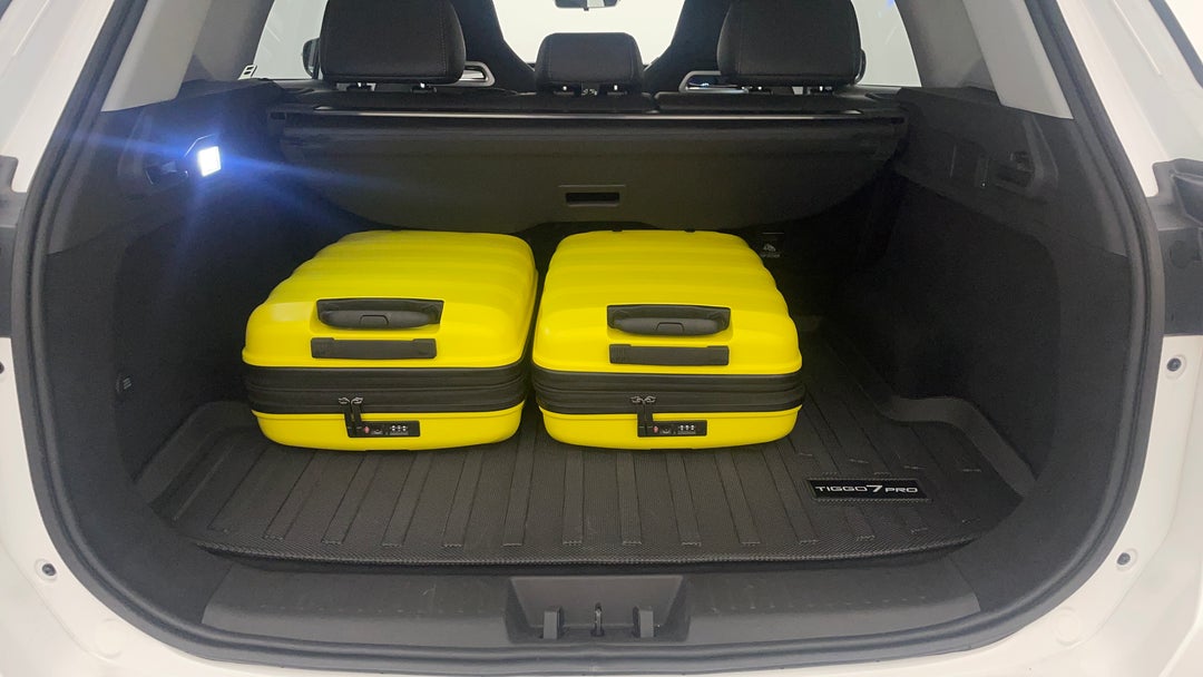 Boot Inside View with Luggage