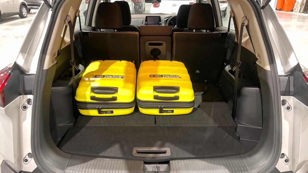 2024 Nissan X-trail St (4WD) 7 Seat, Automatic, 50046 km, Boot Inside View with Luggage
