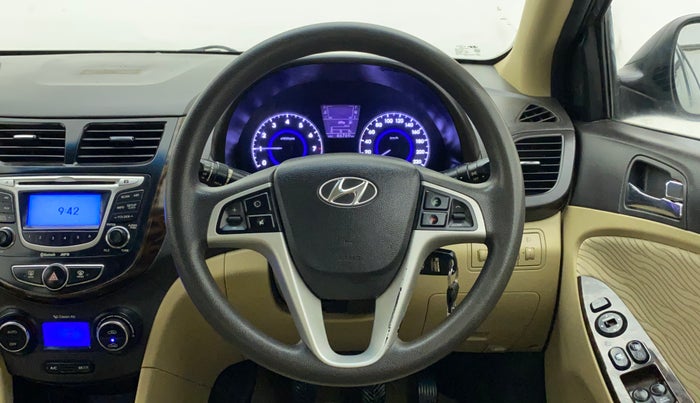 2012 Hyundai Verna FLUIDIC 1.6 VTVT SX, Petrol, Manual, 47,118 km, Steering Wheel Close Up