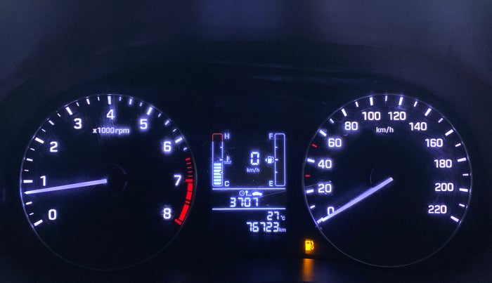 2016 Hyundai Creta 1.6 E + VTVT, Petrol, Manual, 76,824 km, Odometer Image