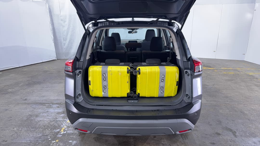 2024 Nissan X-trail St (4WD) 7 Seat, Automatic, 28804 km, Boot Inside View with Luggage