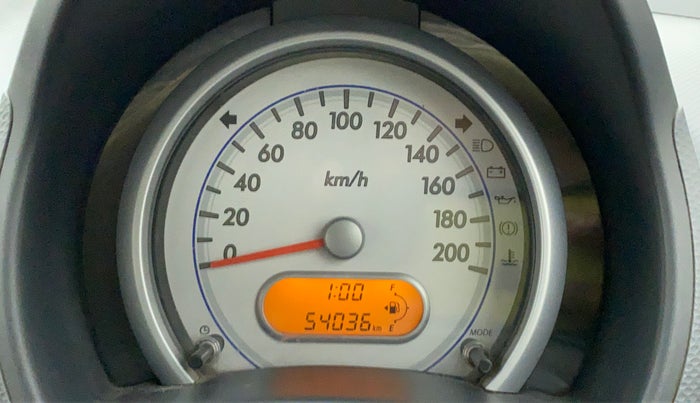 2012 Maruti Ritz VXI, Petrol, Manual, 54,036 km, Odometer Image