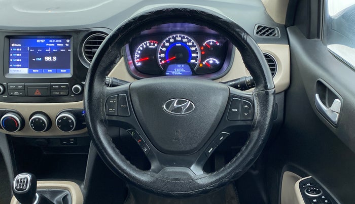 2019 Hyundai Grand i10 SPORTZ 1.2 KAPPA VTVT, CNG, Manual, 79,603 km, Steering Wheel Close Up