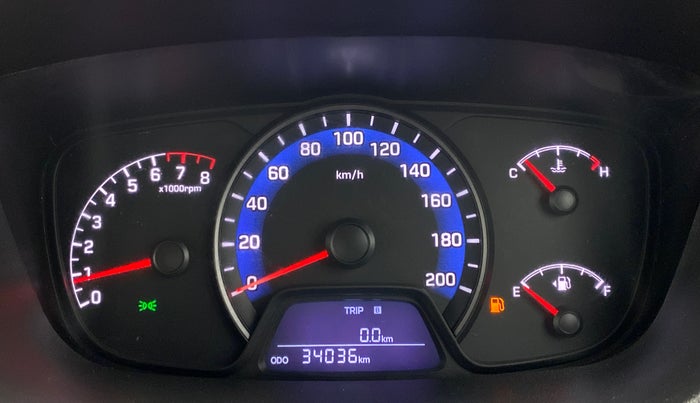 2015 Hyundai Xcent S 1.2, Petrol, Manual, 34,082 km, Odometer Image