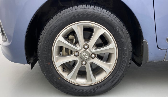 2015 Hyundai Grand i10 ASTA (O) 1.2 KAPPA VTVT, Petrol, Manual, 45,901 km, Left Front Wheel