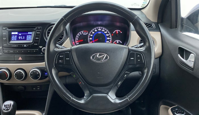 2015 Hyundai Grand i10 ASTA (O) 1.2 KAPPA VTVT, Petrol, Manual, 45,901 km, Steering Wheel Close Up