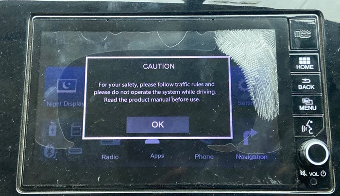 2018 Honda City 1.5L I-VTEC V MT, Petrol, Manual, 58,063 km, Infotainment system - Touch screen not working
