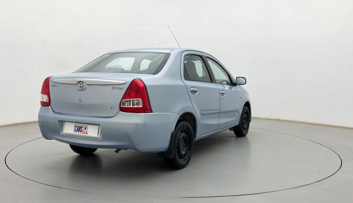 2011 Toyota Etios G, Petrol, Manual, 77,786 km, Right Back Diagonal