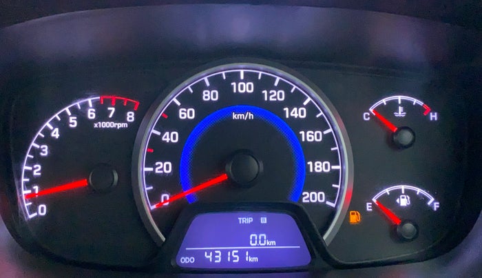 2018 Hyundai Grand i10 MAGNA 1.2 KAPPA VTVT, Petrol, Manual, 43,302 km, Odometer Image